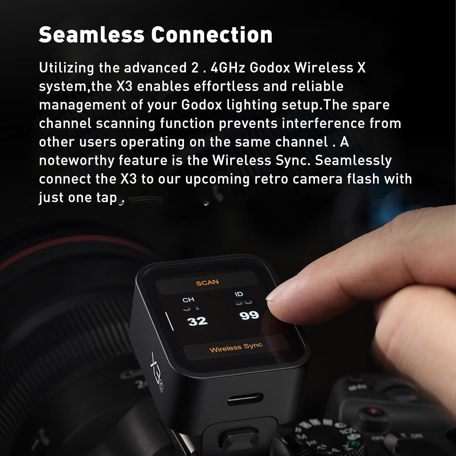 Déclencheur Flash Godox X3S Pour Sony - Écran Tactile OLED, TTL/HSS, Compatible Multi-flash