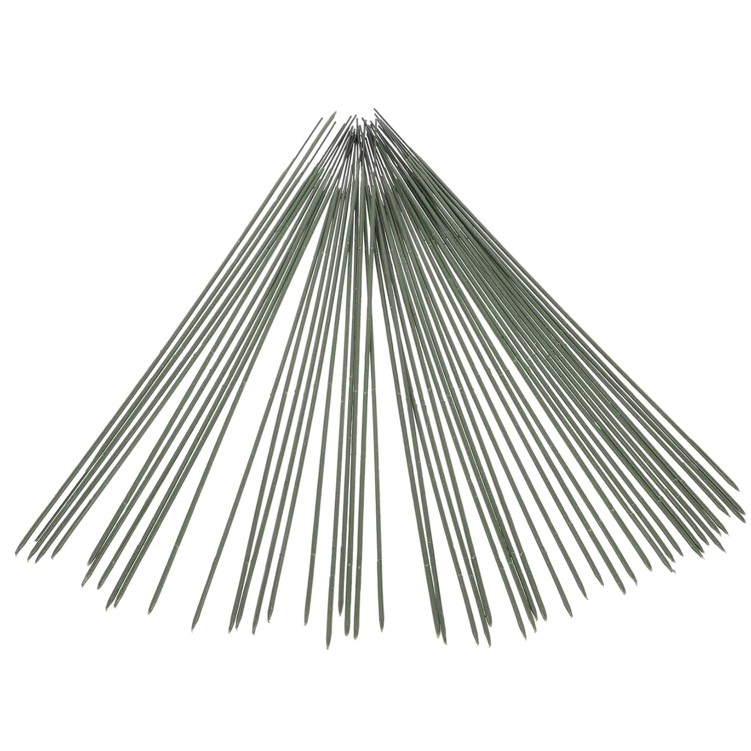 50Pcs Floral Stem Wire for Realistic Flower Arrangements Durable Plant Stub for DIY Bouquets Wedding Decor and Craft Projects for