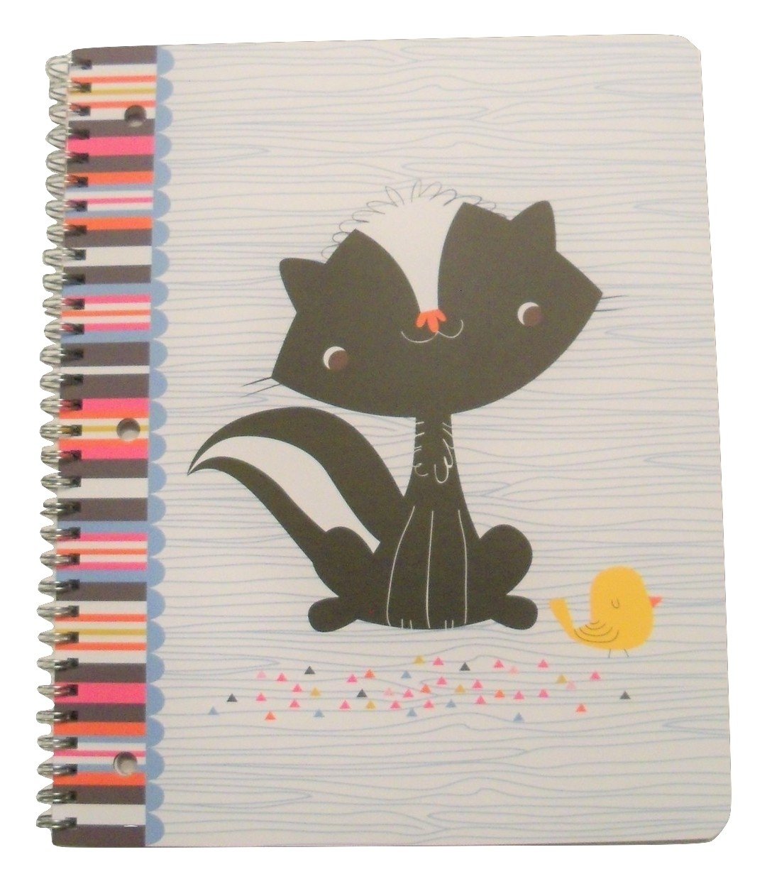 Studio C Carolina Pad The Forest Friends Collection Wide Ruled Spiral Notebook (Skunk and Bird Friends for Life, 8.5 Inches x 10.5 Inches, 80 Sheets, 160 Pages)