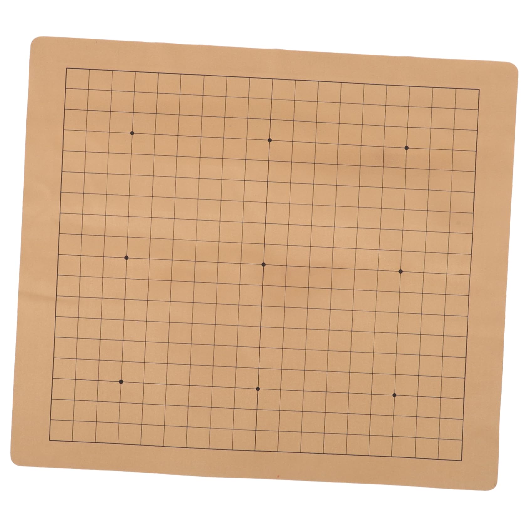 Toyvian 1pcs Simple Chessboard Leather Chinese Chess Double-Sided Chessboard Easy to Carry Game Accessory