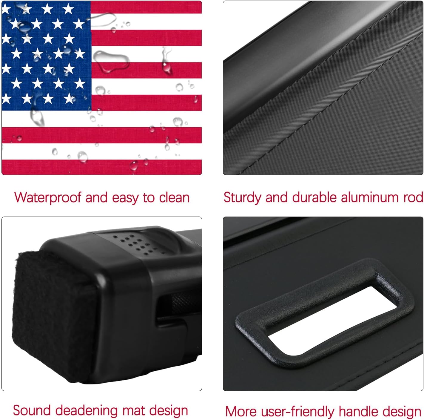 Cargo Cover for Ioniq 5 2026 - Retractable Cargo Cover for Hyundai Ioniq 5 2026 2025 Accessories 2022 2023 2024 Trunk Security Shade Luggage Security Shield Shade, Flag Print