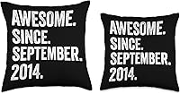 Vista 3 de 9 Birthday Gifts by Birnux 9 años de edad, impresionante desde septiembre de 2014, almohada de 9 cumpleaños, 16 x 16 pulgadas, multicolor