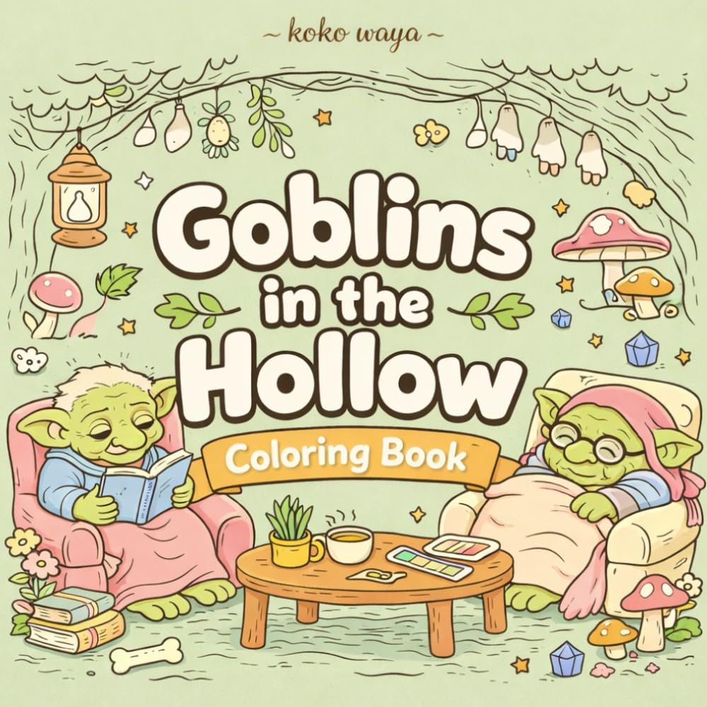 goblins in the hollow coloring book: Whimsical Forest Creatures for Relaxing Creativity and Imaginative Adventure