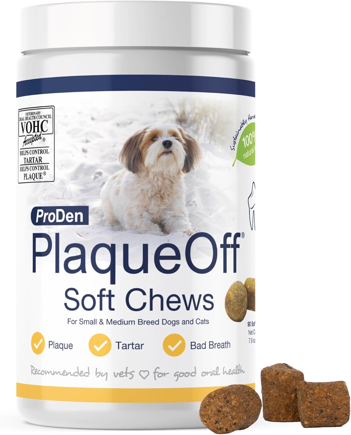 ProDen PlaqueOff Soft Chews with Natural Kelp – for Small & Medium Breed Dogs & Cats – Supports Normal, Healthy Teeth, Gums, and Breath Odor in Dogs & Cats – 90 Soft Chews ProDen PlaqueOff Soft Chews with Natural Kelp – for Small & Medium Breed Dogs & Cats – Supports Normal, Healthy Teeth, Gums, and Breath Odor in Dogs & Cats – 90 Soft Chews