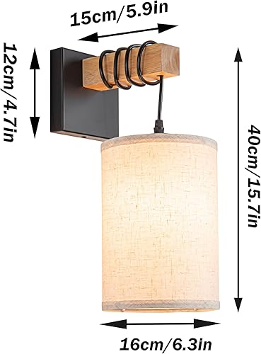 Miniatura 7 de Juego de dos apliques de pared a pilas, lámpara de pared inalámbrica con bombilla RGB recargable y control remoto, lámpara de pared regulable para