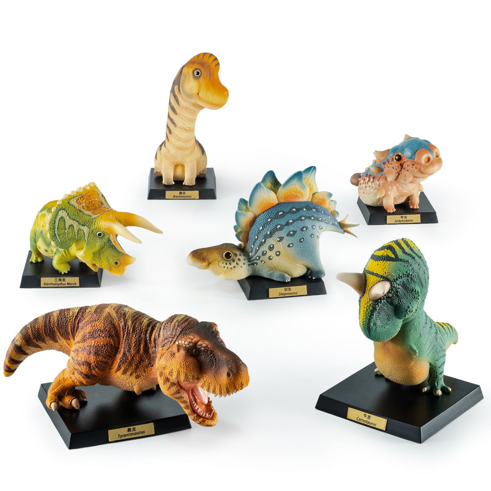 BEEMAI The Chubby Ancient Creatures Series 3PCs (Set of 3 No Repeat) Blind Box Figures, Random Design Cute Figures Collectible Toys Birthday Gifts