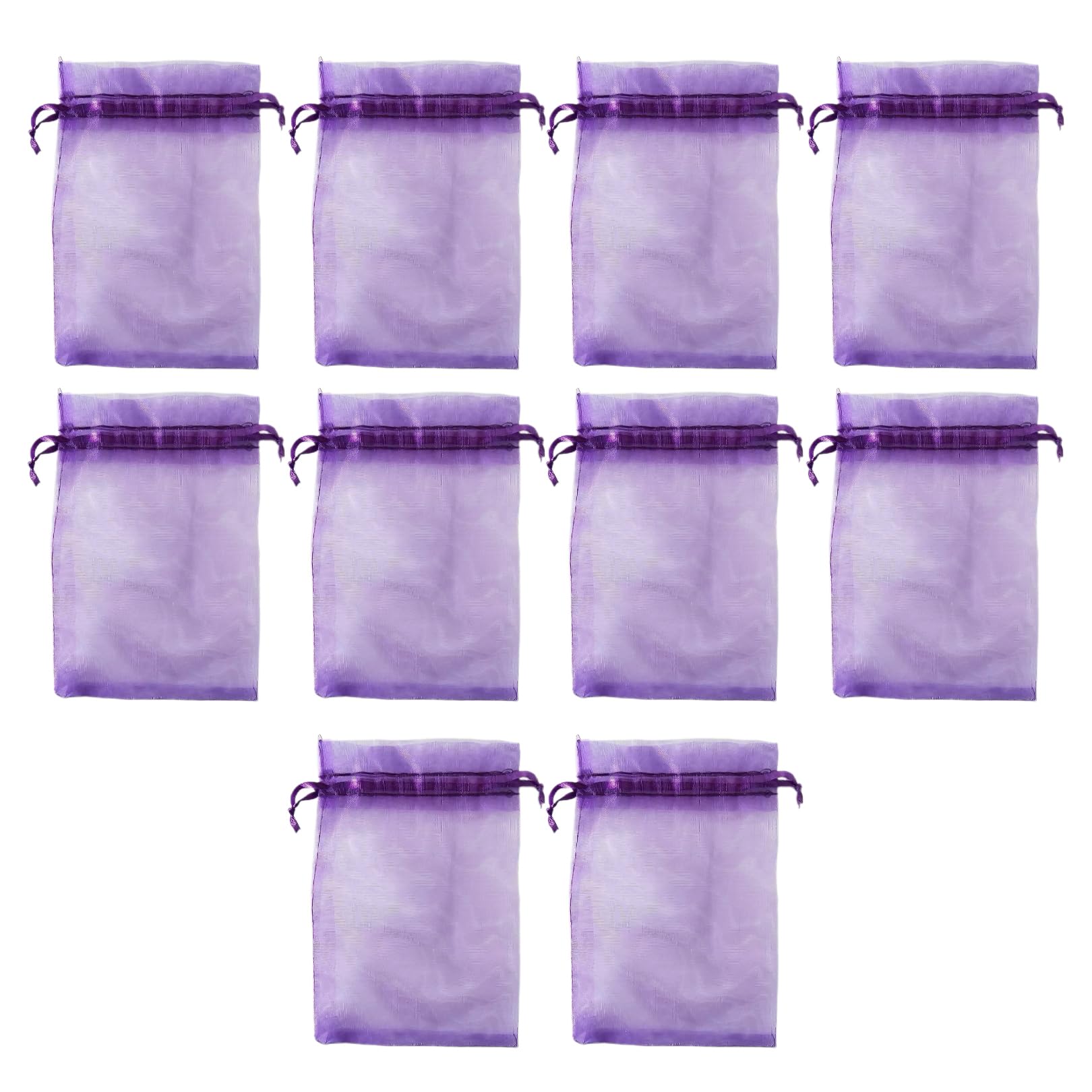 10Pcs Empty Lavender Bags to Fill Sachet 9x6.7cm Lavender Bags Empty Dried Muslin Delicate Organza Solid Color Bag for Wardrobes Fresheners for Wardrobes,Closets,Cars,Bathrooms,Drawers and Suitcases