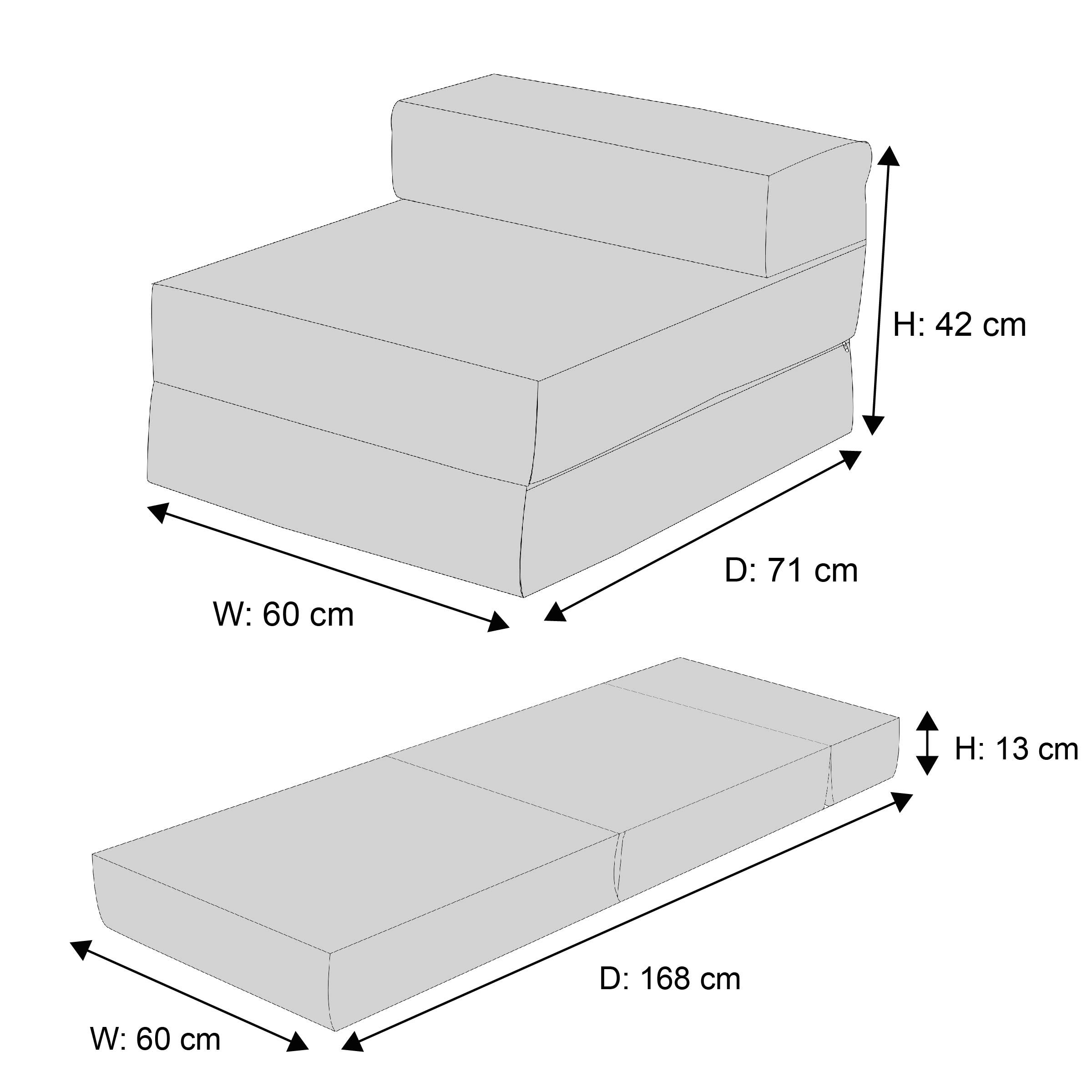 Ready Steady Bed Children Kids Fold Out Sleepover Z Bed Sofa Toddler Single Folding Chair