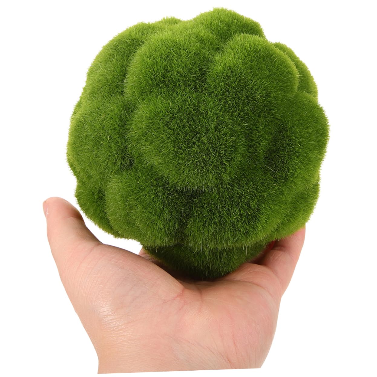 TOPBATHY Bola de Musgo Decorativa Verde 3 Piezas de Plástico
