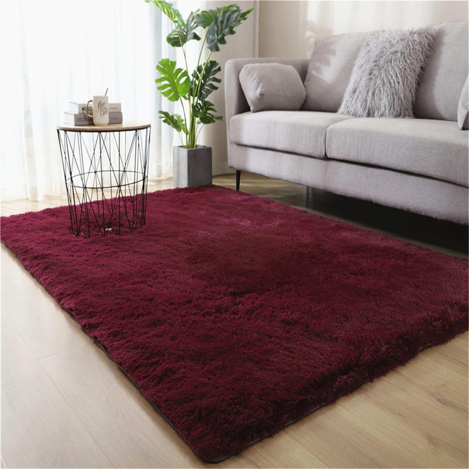 Tapis moderne antidérapant et lavable grand format 80x200 cm pour salon