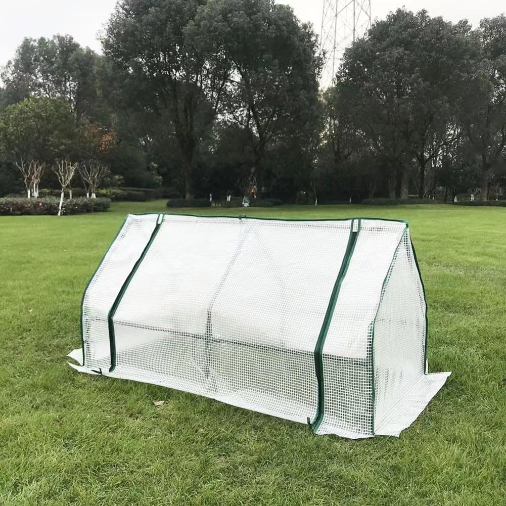 Invernadero portátil para jardín, 120 x 60 cm, cubierta resistente a los rayos UV (120 x 60 x 60 cm) | Tamaño compacto 120x60x50cm, marco de acero Ø16mm, cubierta de PVC transparente, ideal para espacios pequeños