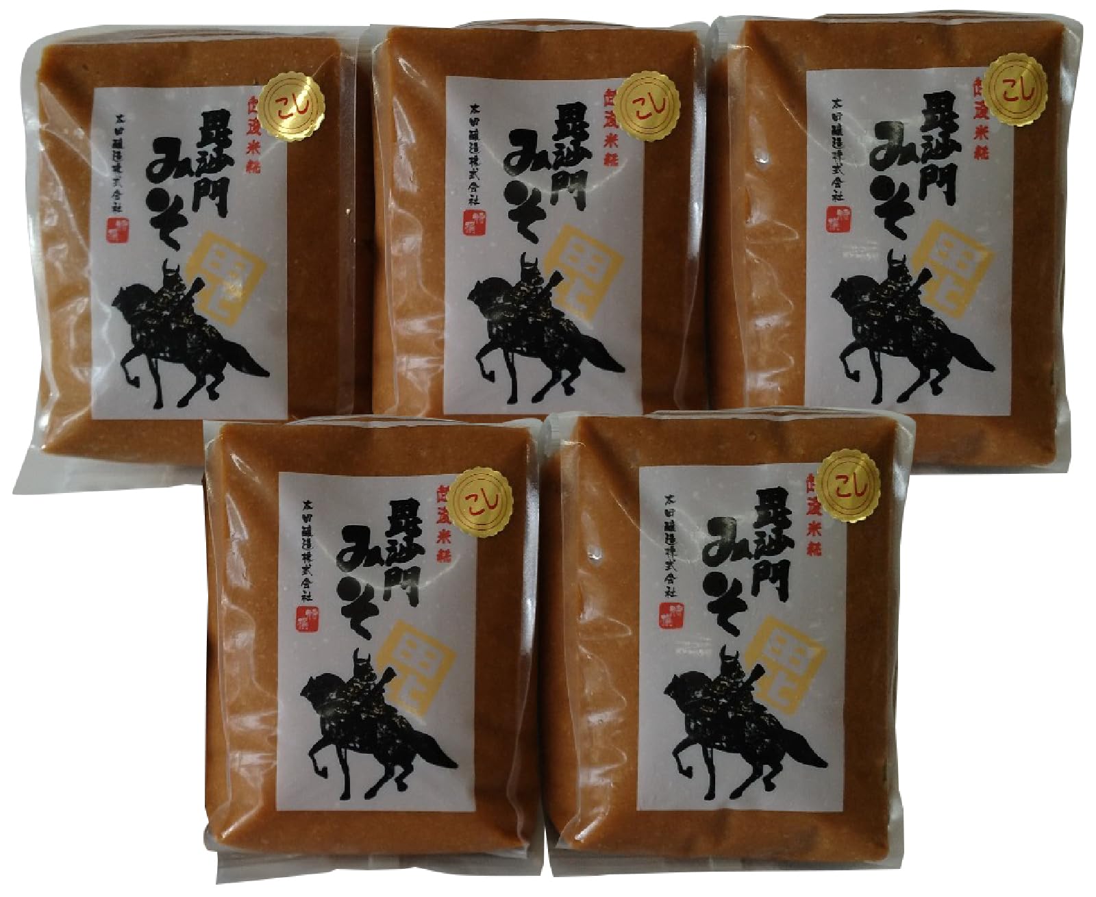 Amazon.co.jp: 毘沙門みそ5kg こし味噌1kg×5袋 : 食品・飲料・お酒