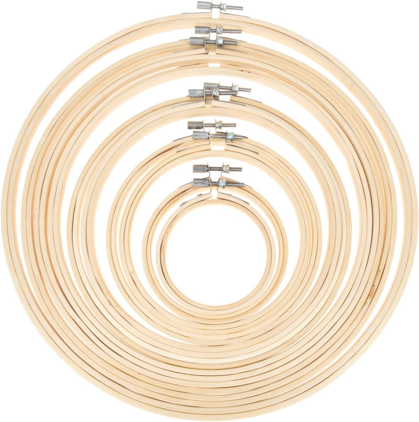Gadpiparty 10Pcs Adjustable Embroidery Hoops Versatile Cross Stitch Rings for Craft Sewing Quilting DIY Projects and Home Decor