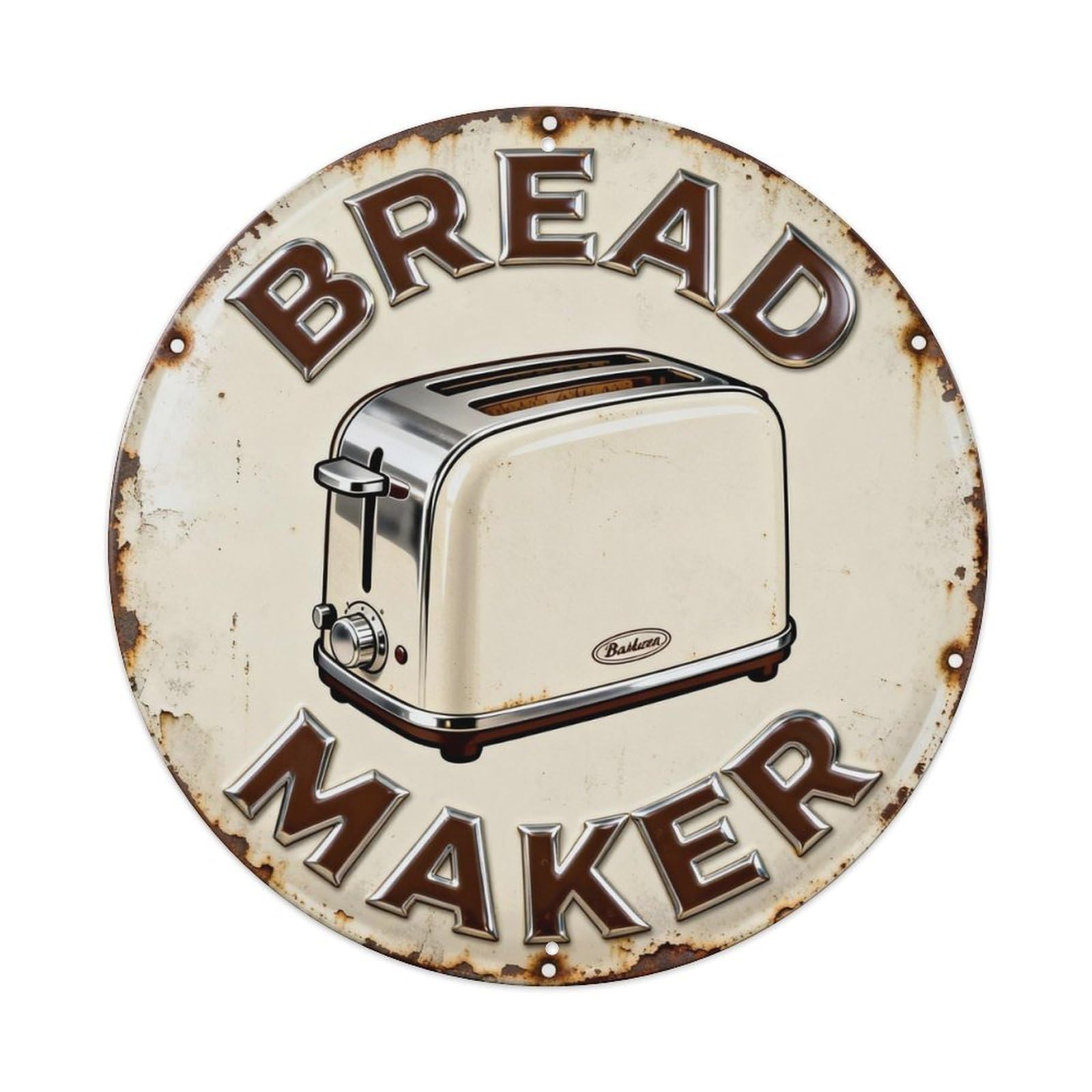 Bread Maker Metal Tin Sign Plaque