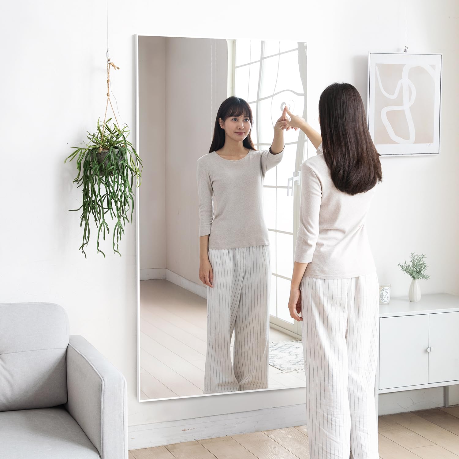 割れない鏡 160×80cm 全身ミラー シルバー 軽量 壁掛けOK 2個 Amazon.co.jp: モダンデコ 割れないミラー 80×160cm 割れない 全身鏡