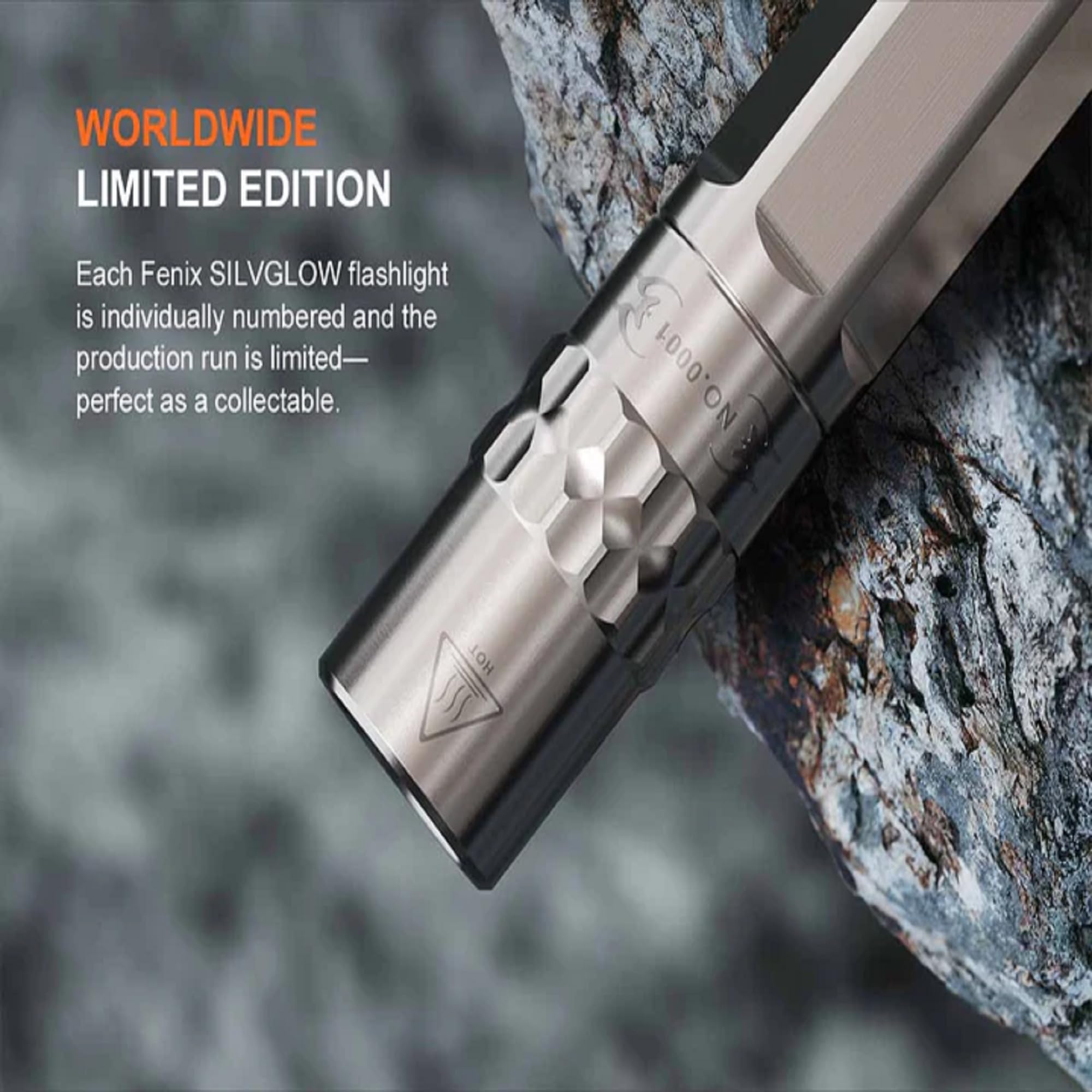 Fenix SILVGLOW Torcia Portachiavi In Edizione Limitata: 100 Lumen, Acciaio Inox, 3 Livelli, Impermeabile IP68