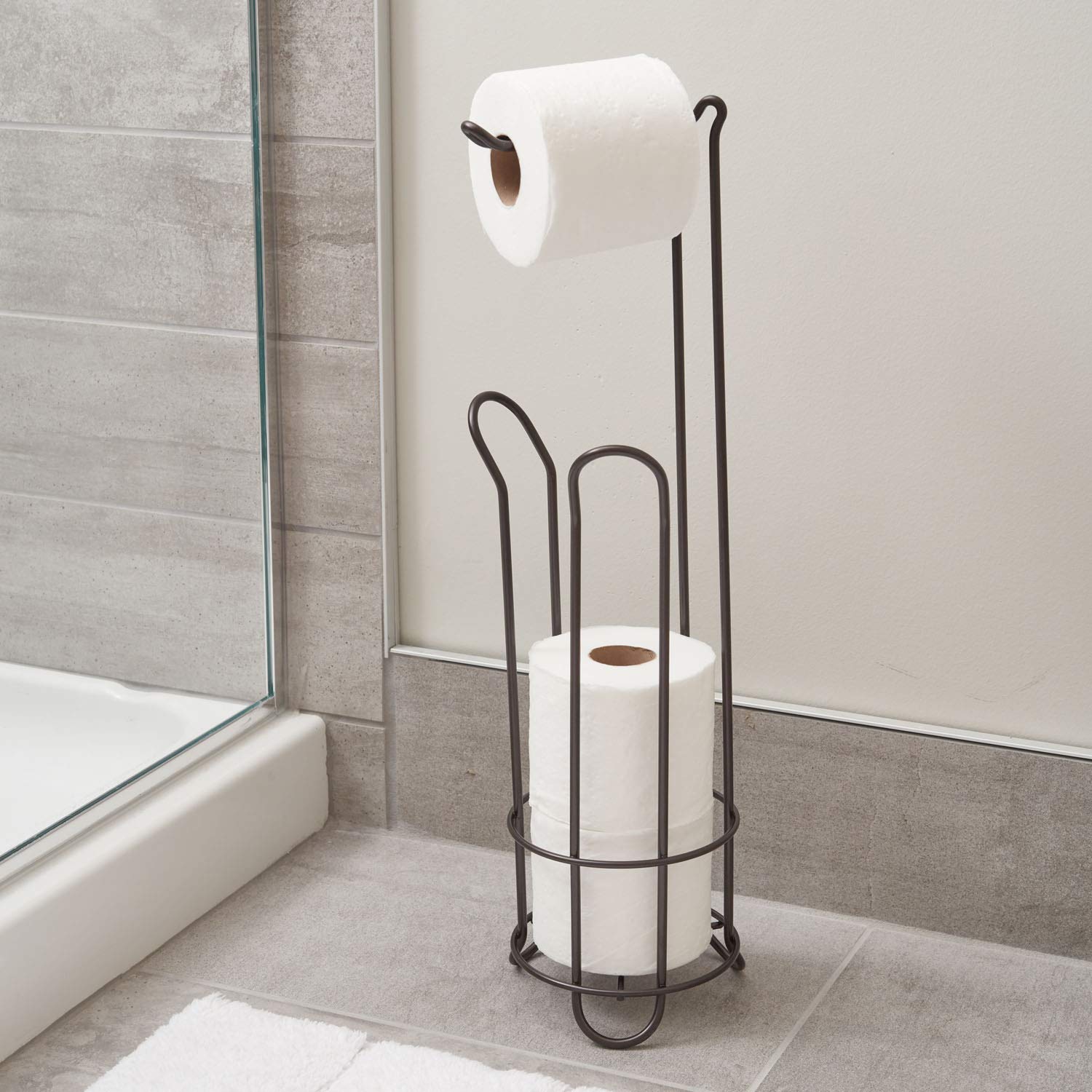 Amazon.co.jp: InterDesign トイレットペーパー ホルダー スタンド