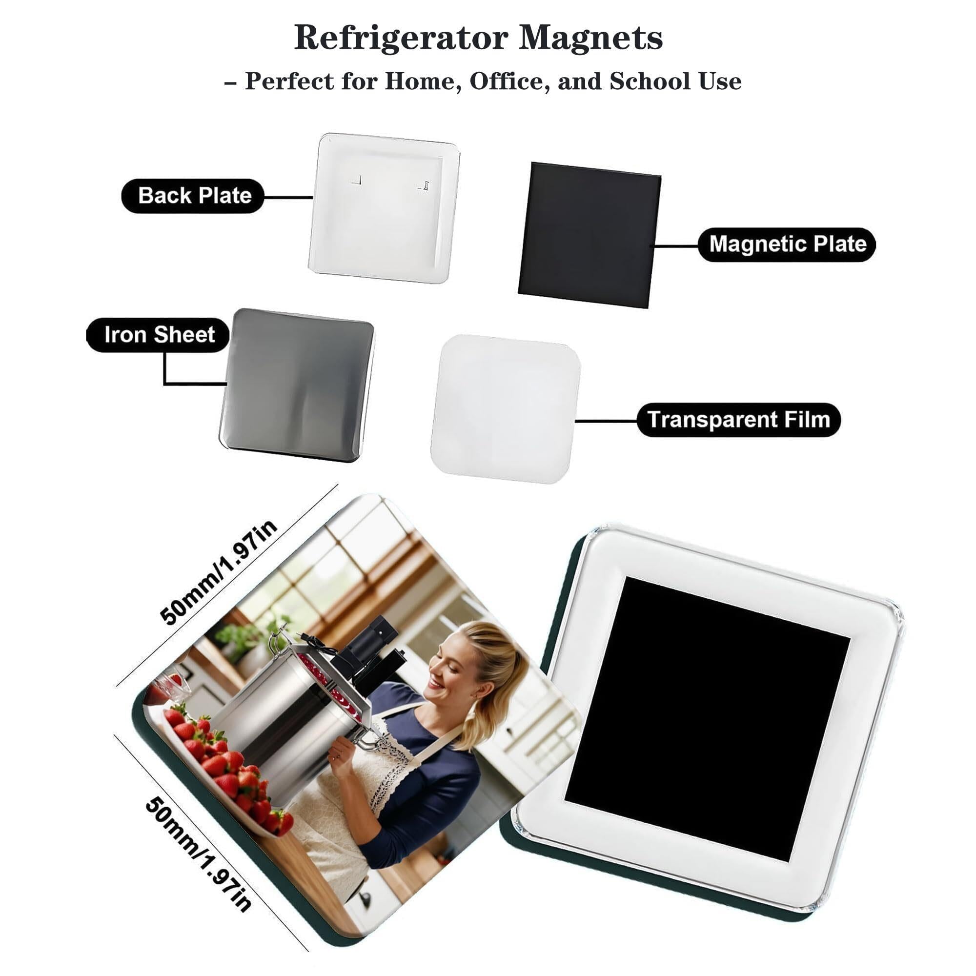DIY Square Fridge Magnet Maker Machine