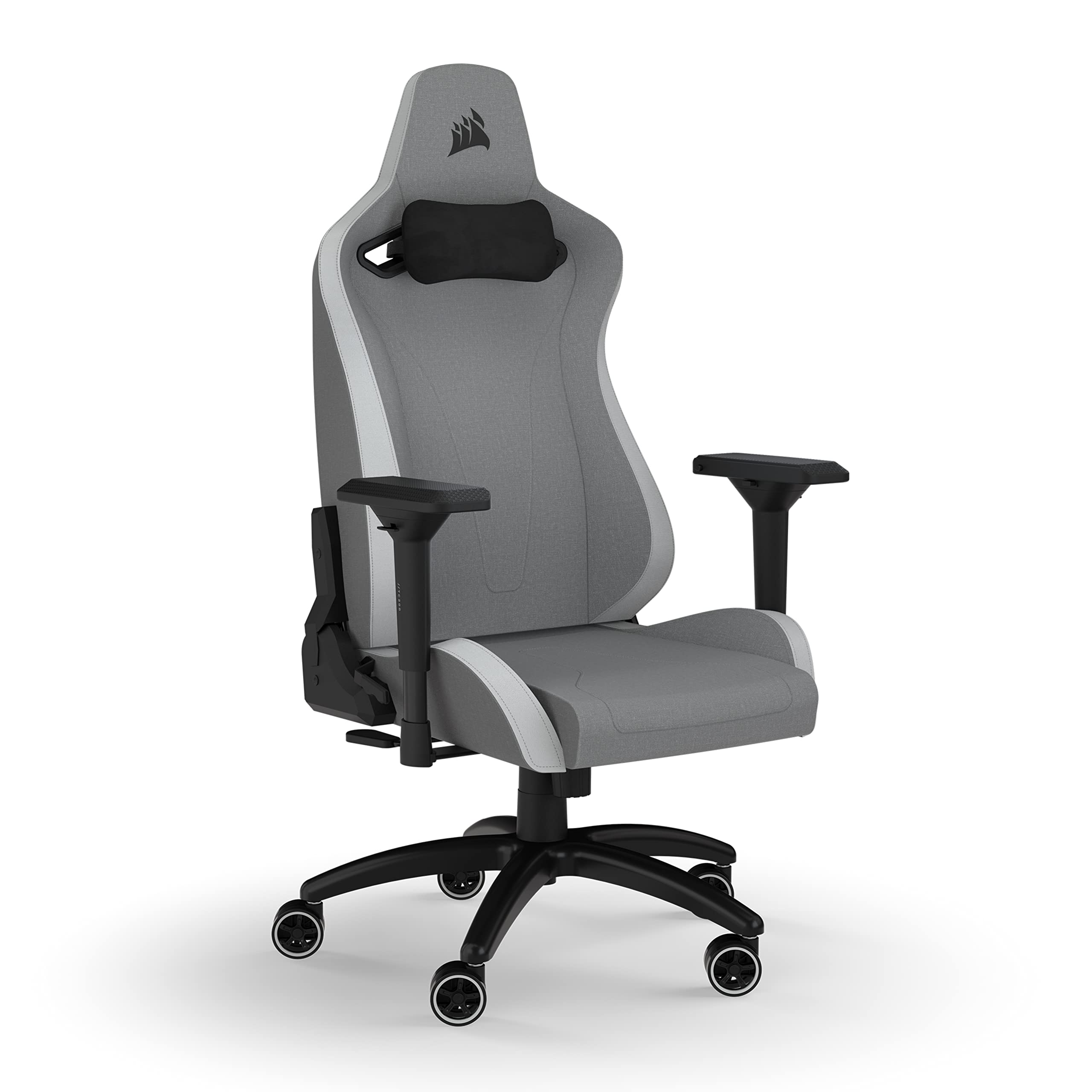 Corsair TC200 Gaming Chair, Acero aleado, Gris y Blanco, One Size