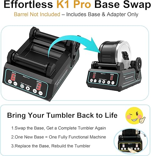 Miniatura 2 de Base de vaso K1 Pro Rock, base de vaso de repuesto K1 Pro Modelo Pulidor de rocas