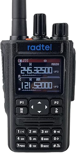 Radtel RT-490 GPS Bluetooth App Programación Radio de tres bandas 144-148420-450Mhz Radio de mano de dos vías de largo alcance con recepción de