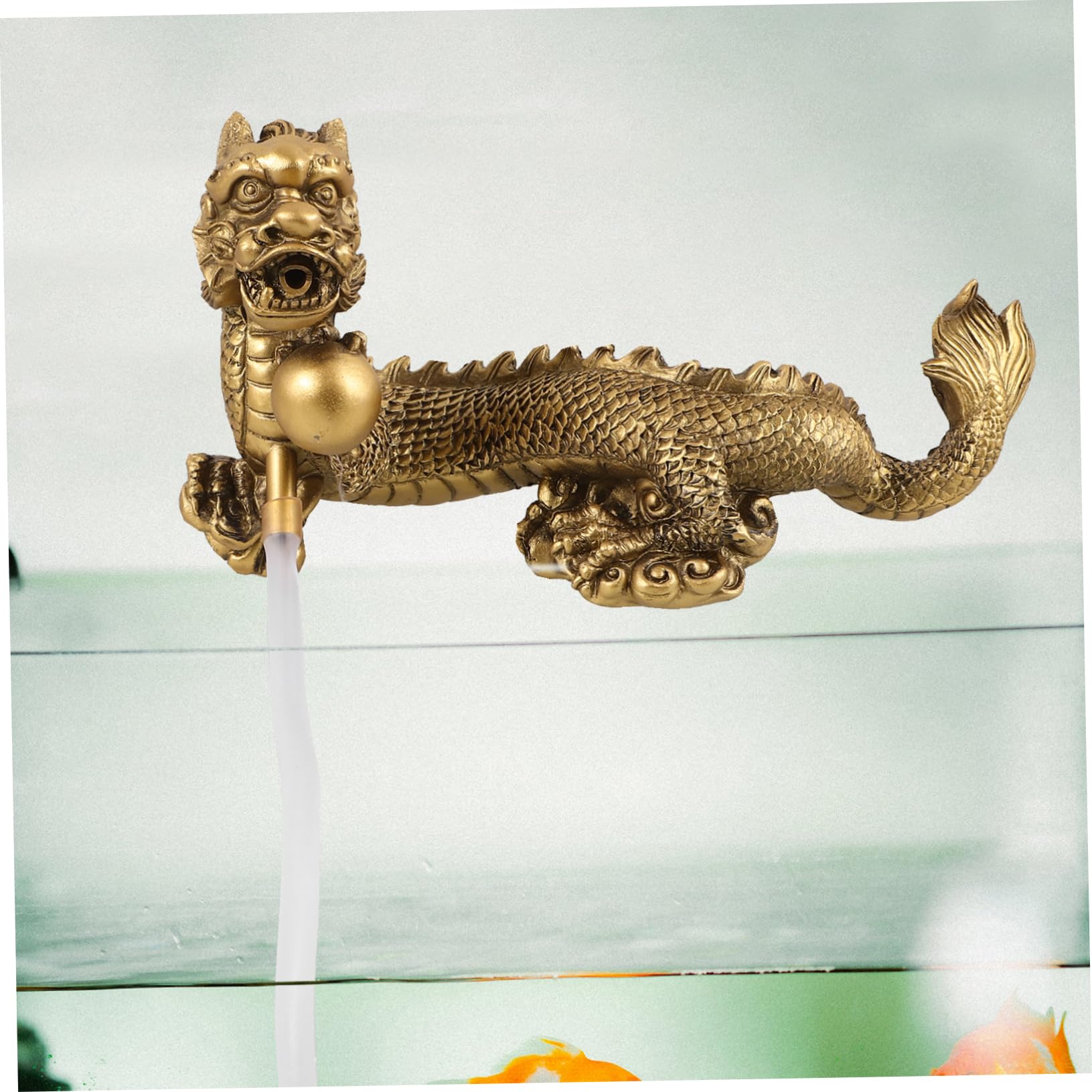 Décoration Dragon en Résine pour Fontaine Aquarium Maison Zen