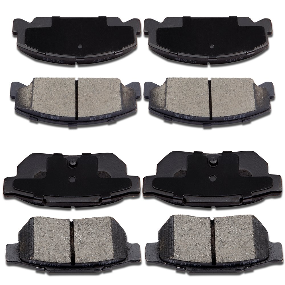 Front Rear Ceramic Brake Pads Kits 8pcs fit For 1992-1995 For Honda Civic,1993-1997 For Honda Civic del Sol,1990-1991 For Honda CRX