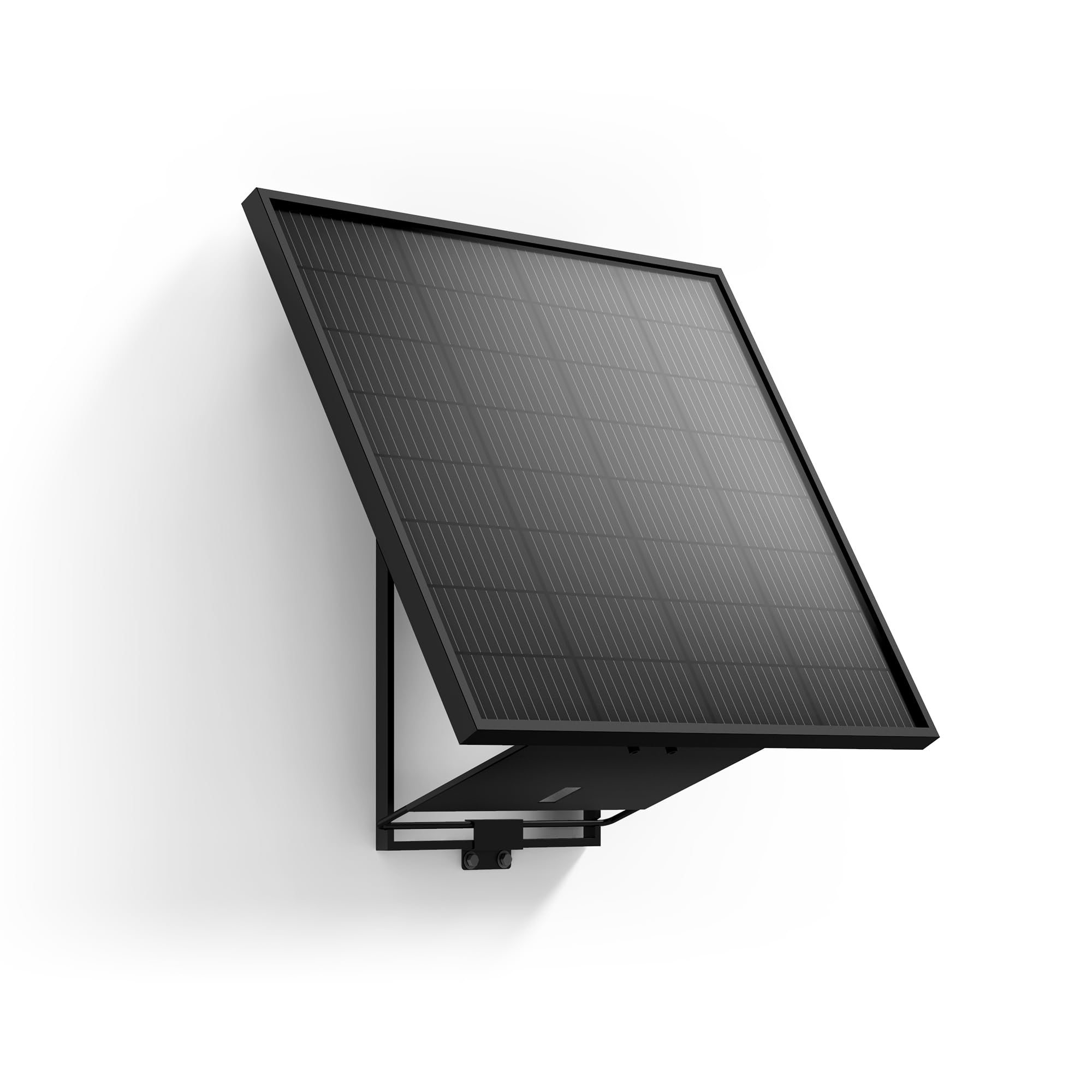 Avidsen Kit de Fixation Murale pour Panneau Solaire 400W, Support en Acier Robuste pour Façade et Clôture, Inclinaison 60 Degrés, Installation Facile, Visserie Incluse, Économie Énergie, Durable, Gris