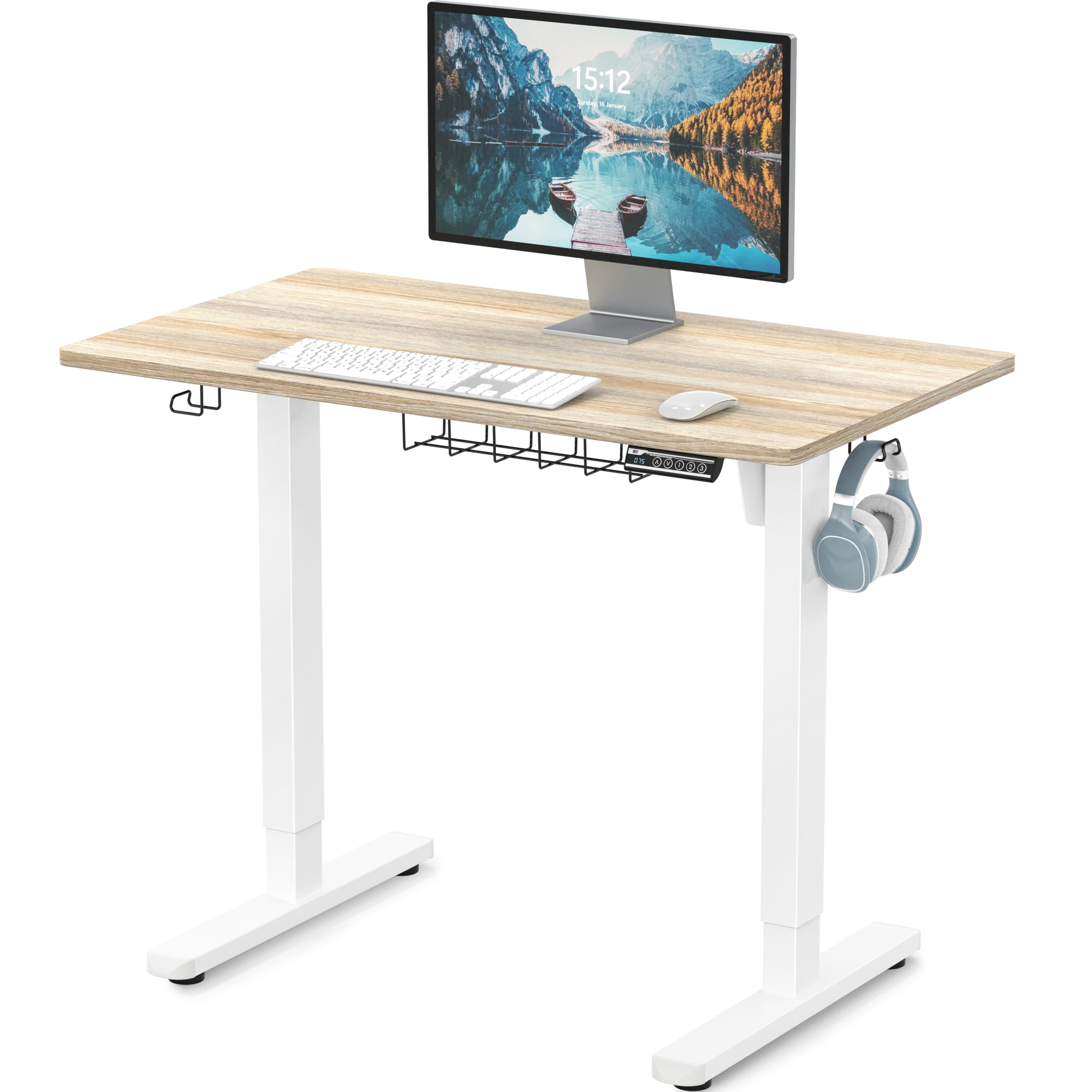 Amazon.com: SHW 40 x 22 Inches Electric Height Adjustable Sit to