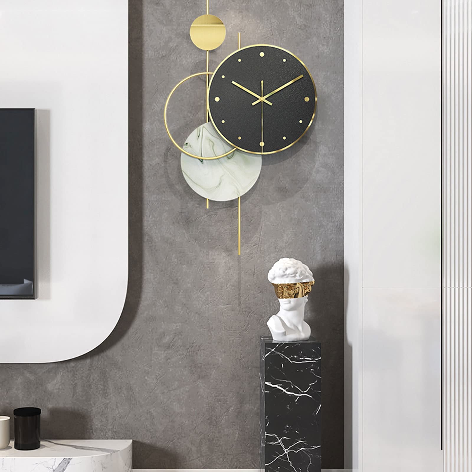 Amazon.co.jp: 壁掛け時計24インチ壁掛け時計、デジタルダイヤルなし