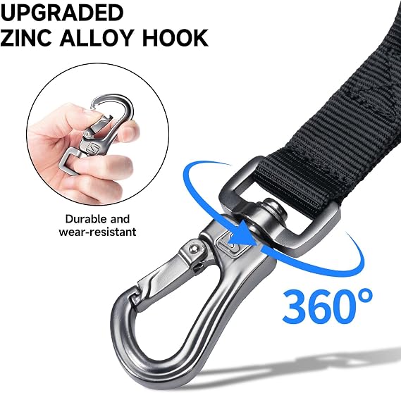 EXCELLENT ELITE SPANKER 5-6FT Military Bungee Dog Leash Adjustable Elastic