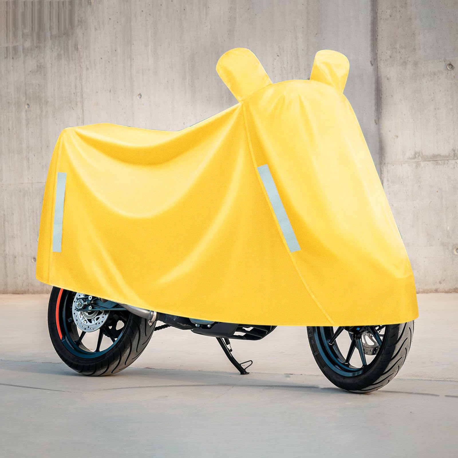 Toyvian Funda Protectora para Motocicleta y Bicicleta Eléctrica Resistente al Agua Tela Oxford Amarilla para Almacenamiento y Protección Solar