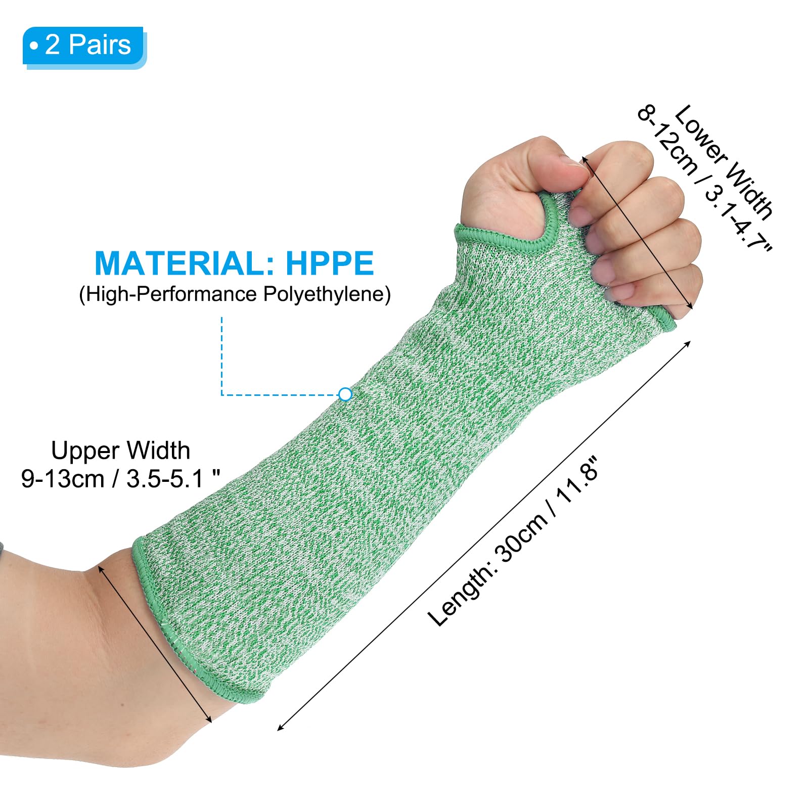PATIKIL 12 Inch Cut Resistant Sleeve - Image 2