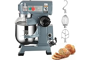 Commercial Floor Mixer 10qt 450W, Heavy Duty Food Stand Mixer
