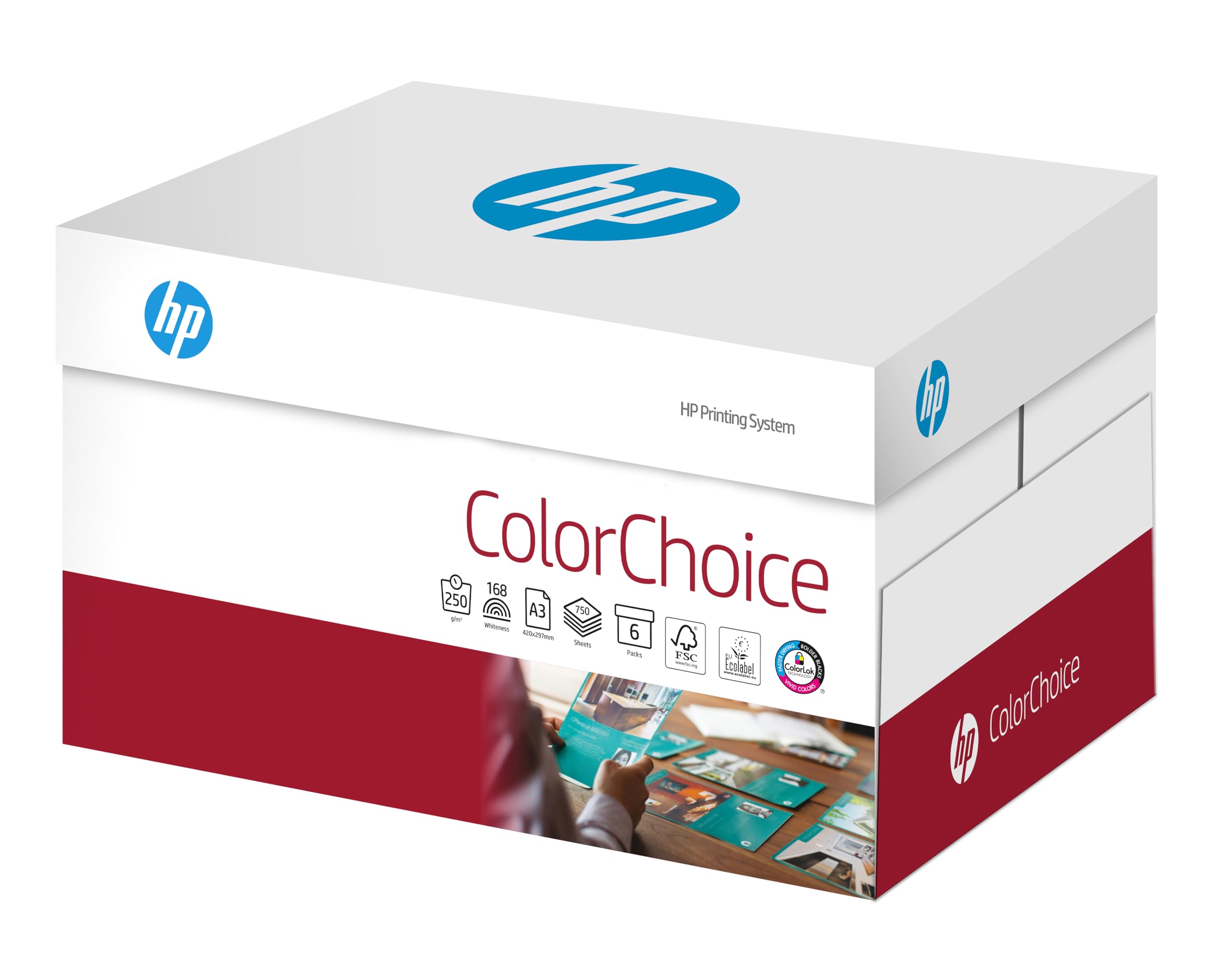 HP Color Choice FSC A3 250 gsm 125sh/RM 5rm/BX, White