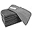 SINLAND Microfiber Dish Cloth for Washing Dishes Dish Washing Rags Best Kitchen Washcloth Cleaning Cloths Wash Cloths with Poly Scour Side 7.87Inchx7.87Inch 10 Pack Grey