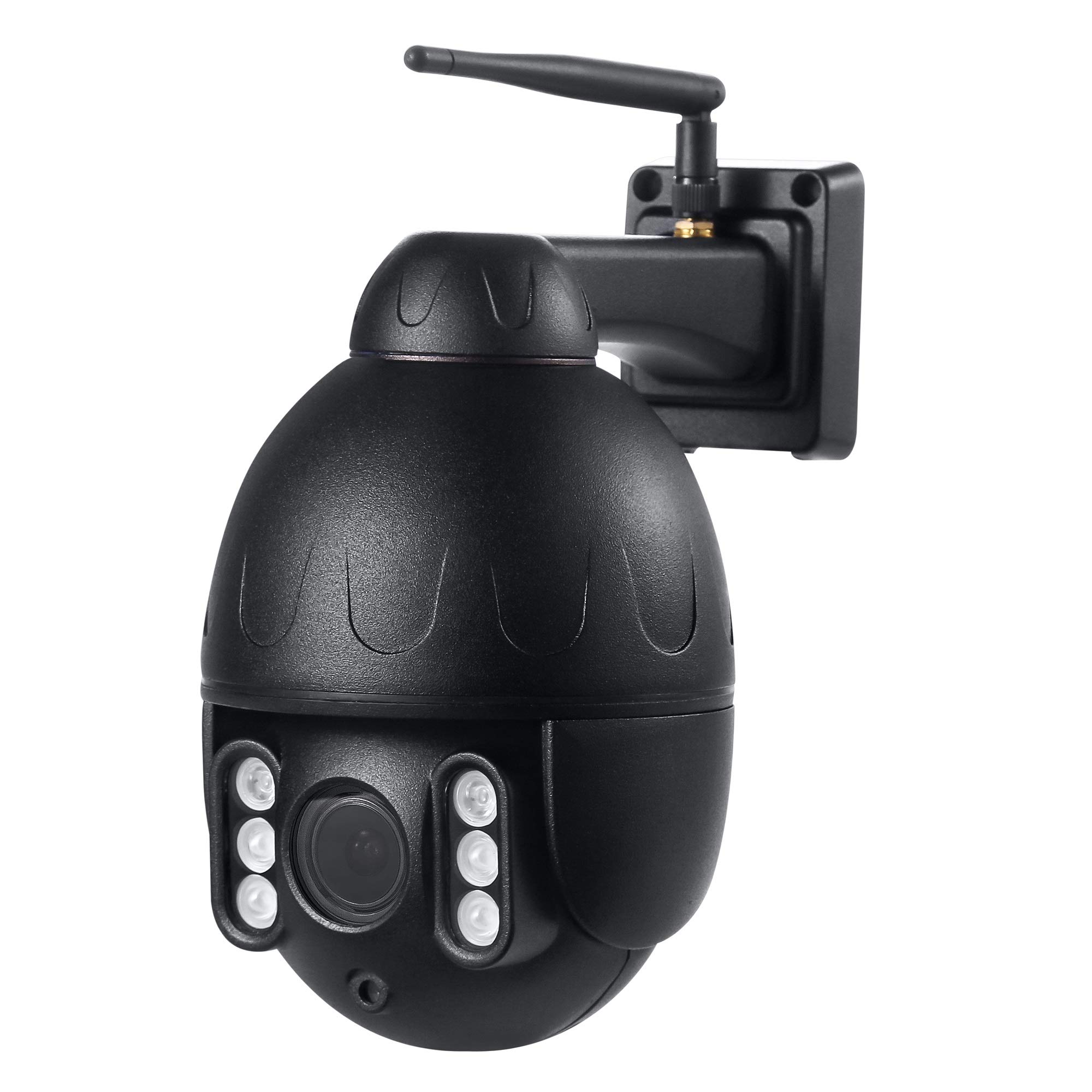 Videocamera di videosorveglianza PNI IP655B 5MP WiFi PTZ 5X Zoom ottico H265 slotmicroSD Visione notturna 50m IP66 Allarme rilevamento movimento Comunicazione audio bidirezionale