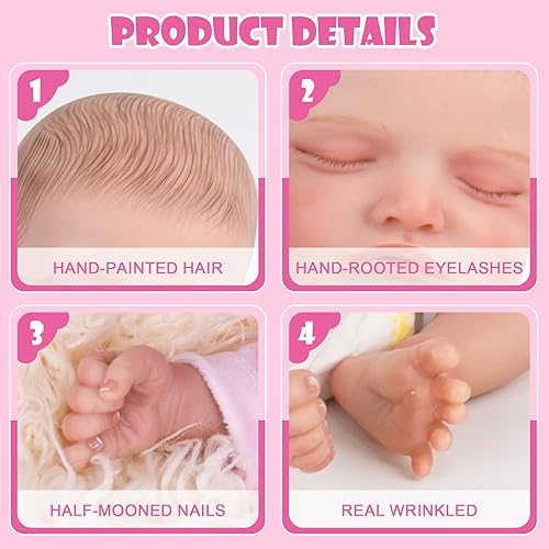 Miniatura 7 de Aori Muñeca realista Reborn Baby Dolls, muñecas de bebé recién nacidas, muñecas de bebé de la vida real