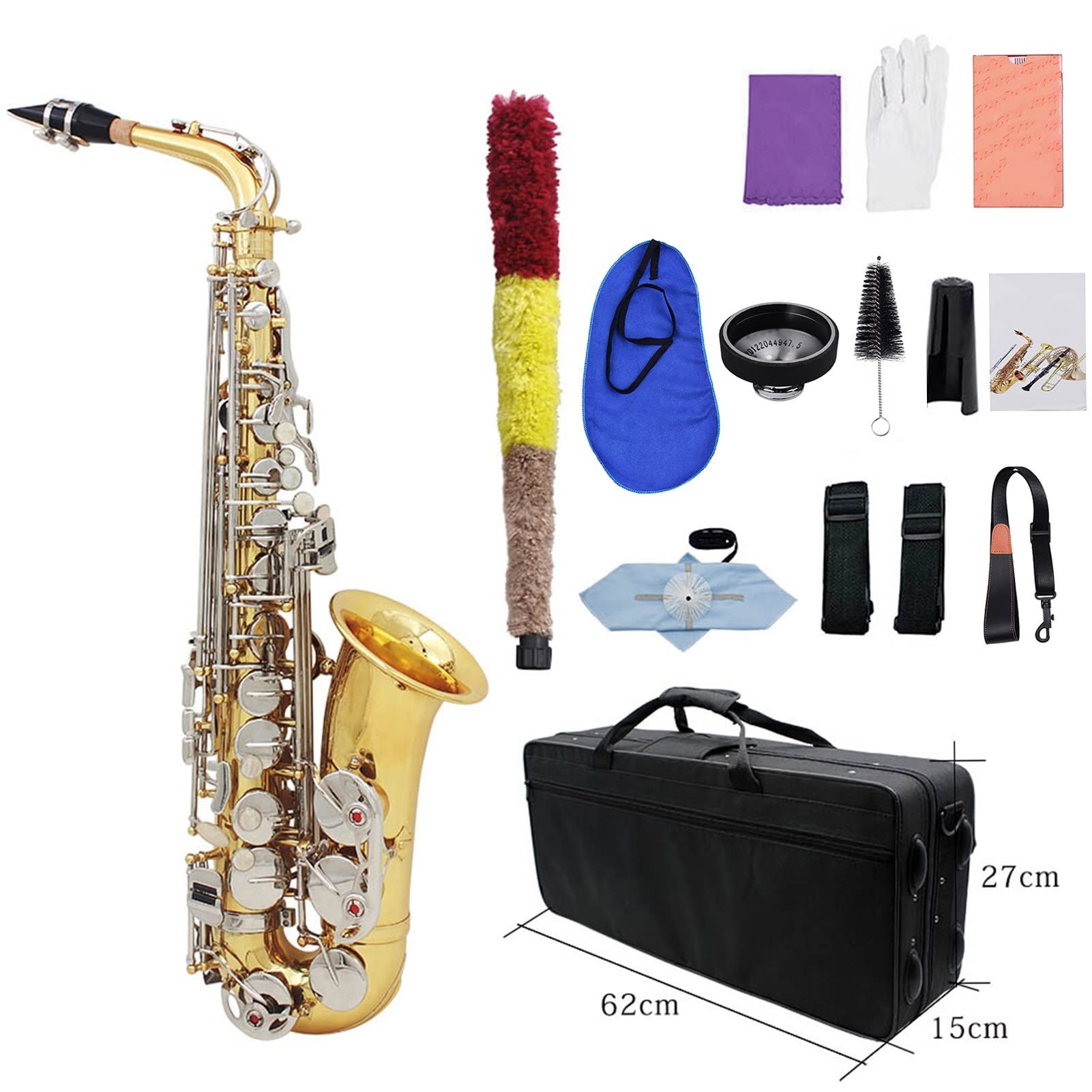Sassofoni Sassofono Contralto Sax Ottone Lucido inciso Mi bemolle Mi bemolle Guscio Bianco Naturale Bottone Strumento a fiato