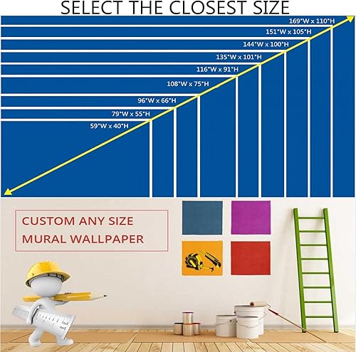 Miniatura 4 de Murales de pared 3D de montañas con cielo azul y nubes blancas, selva, paisaje natural, papel tapiz extraíble, murales panorámicos, adecuado para