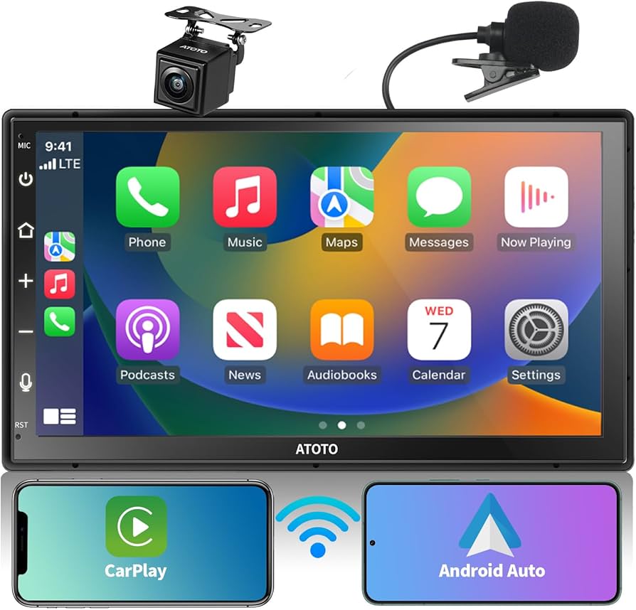 Amazon.com: ATOTO F7WE Wireless CarPlay Double DIN Car Stereo with