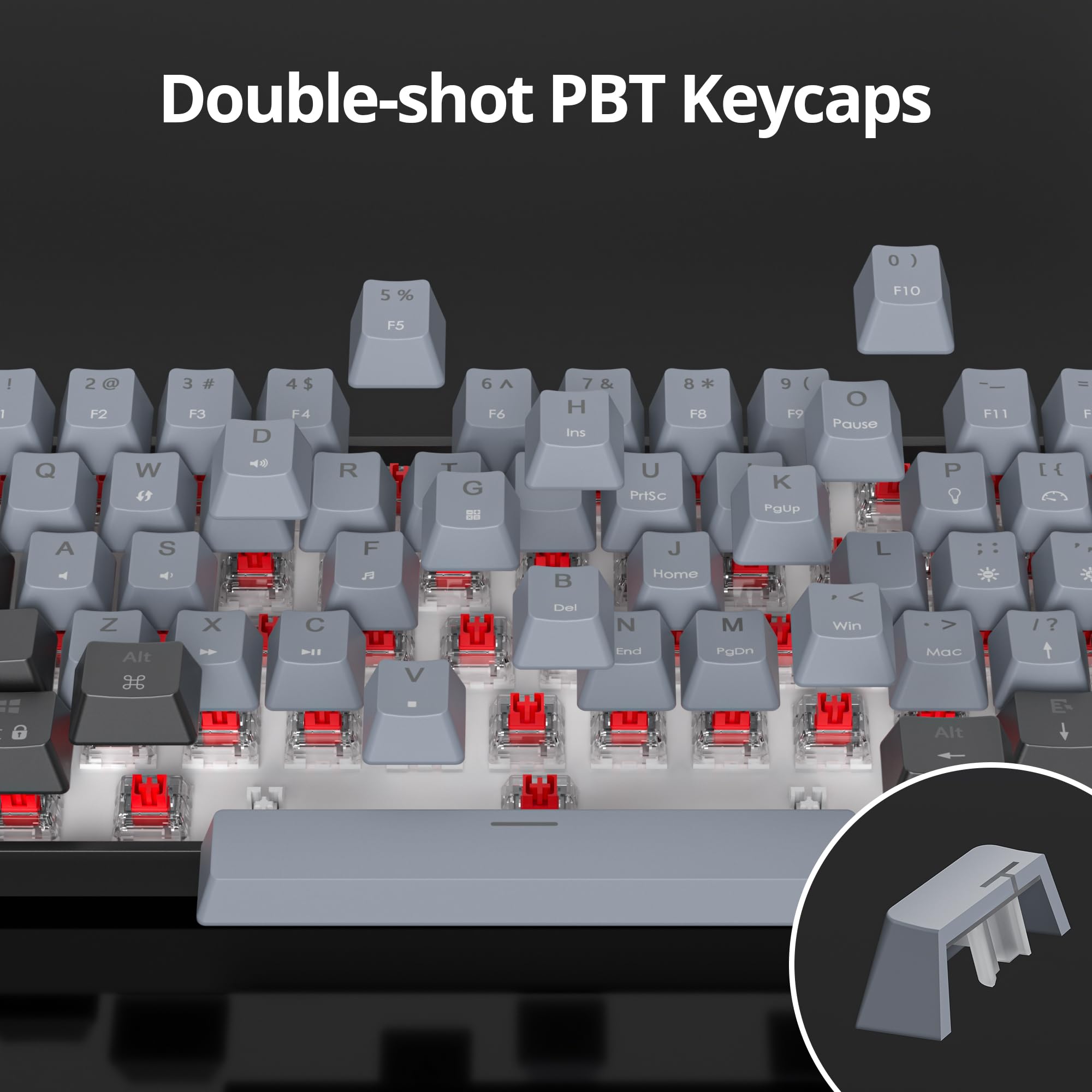 Amazon.com: Ussixchare 60 Percent Gaming Keyboard Portable Wired