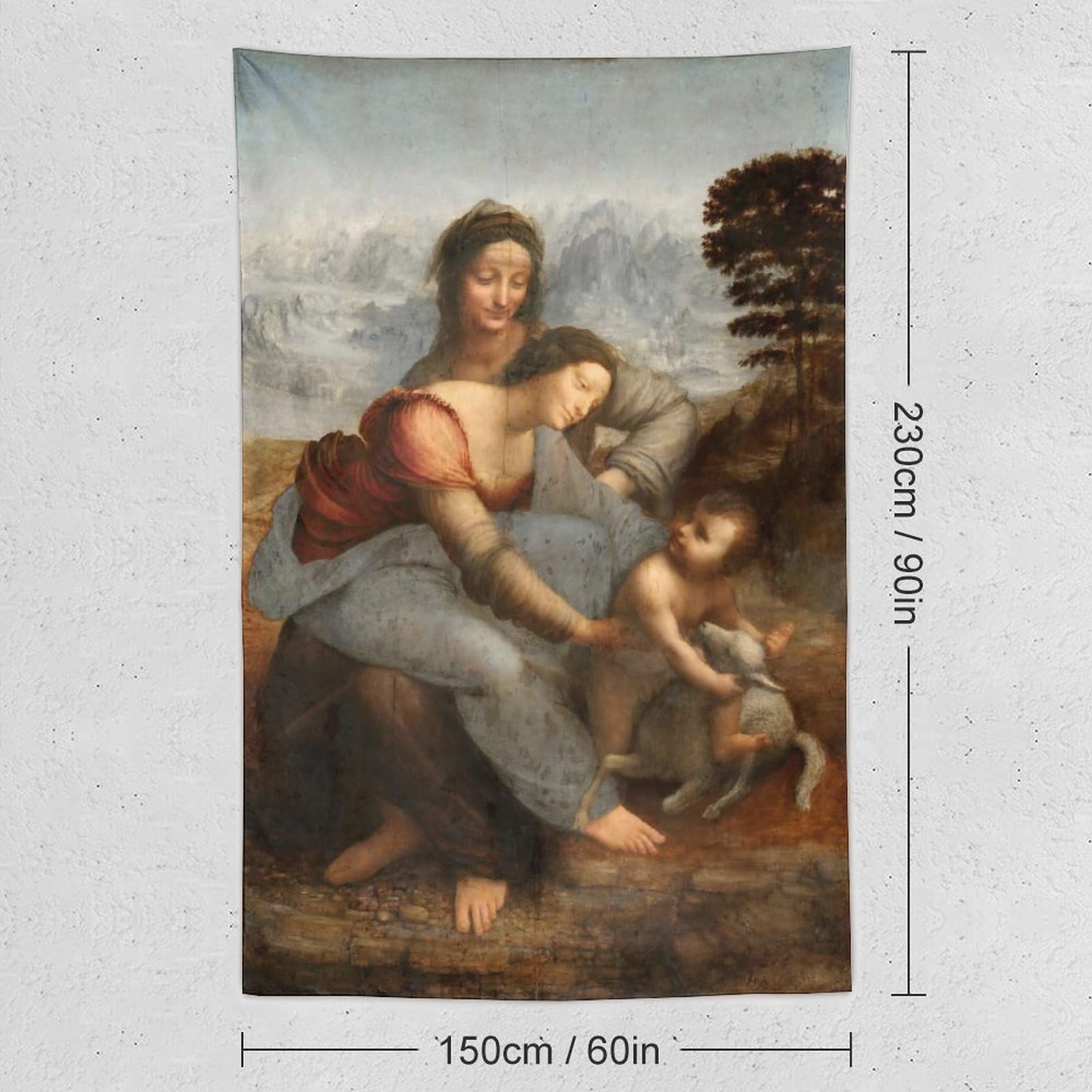 インテリアアート版画絵画(ダビンチの聖母)額付 420×297mm インテリアアート版画絵画(ダビンチの聖母)額付 420×297mm