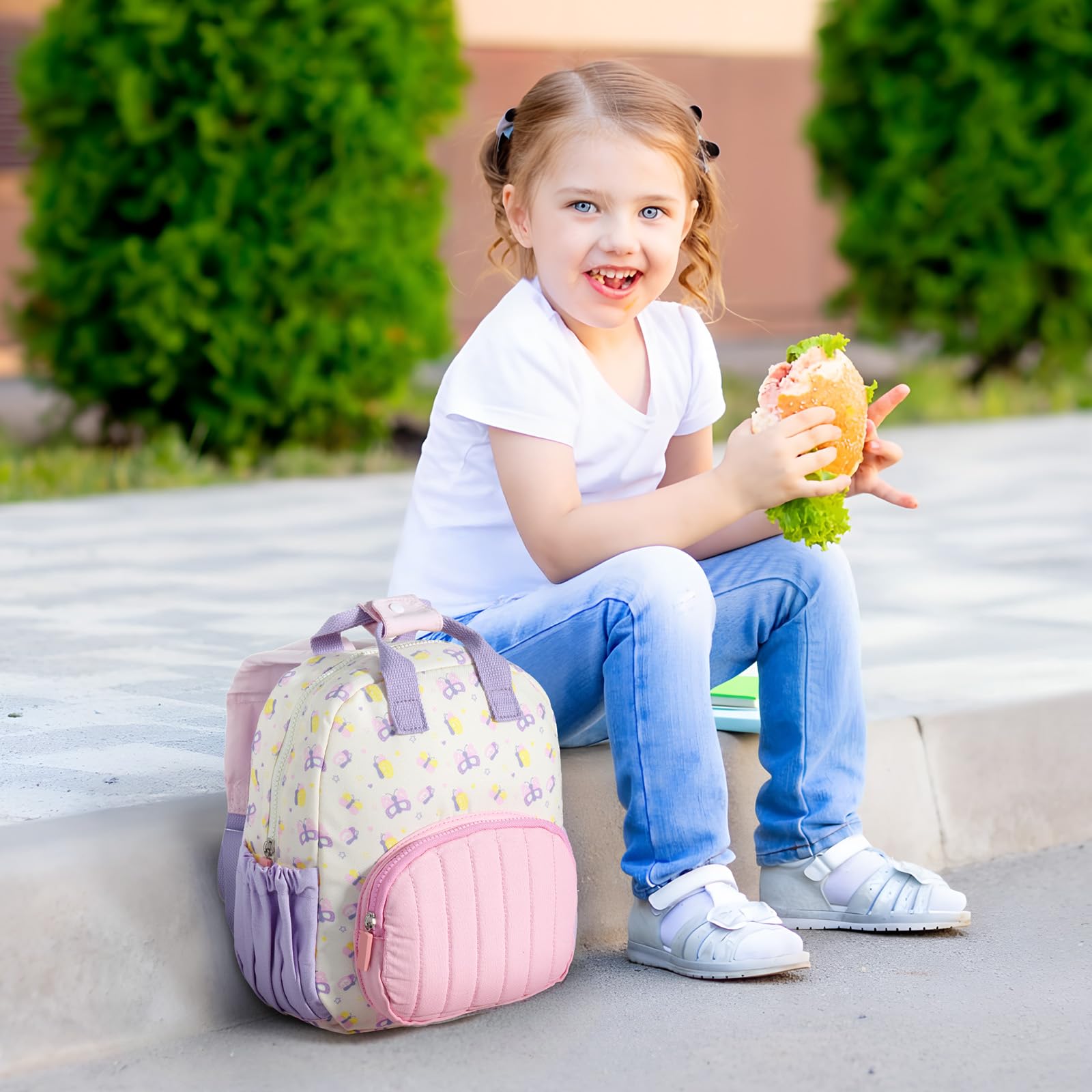 GAGAKU Zaino per bambini – Mini zaino per bambini da 2-4 anni zaino prescolare, Farfalla, Small, Zaini per bambini