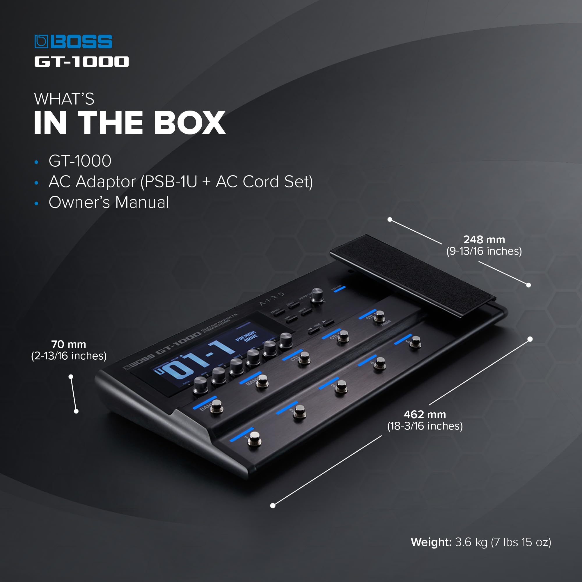 Boss GT-1000 Guitar Multi-Effects Pedal