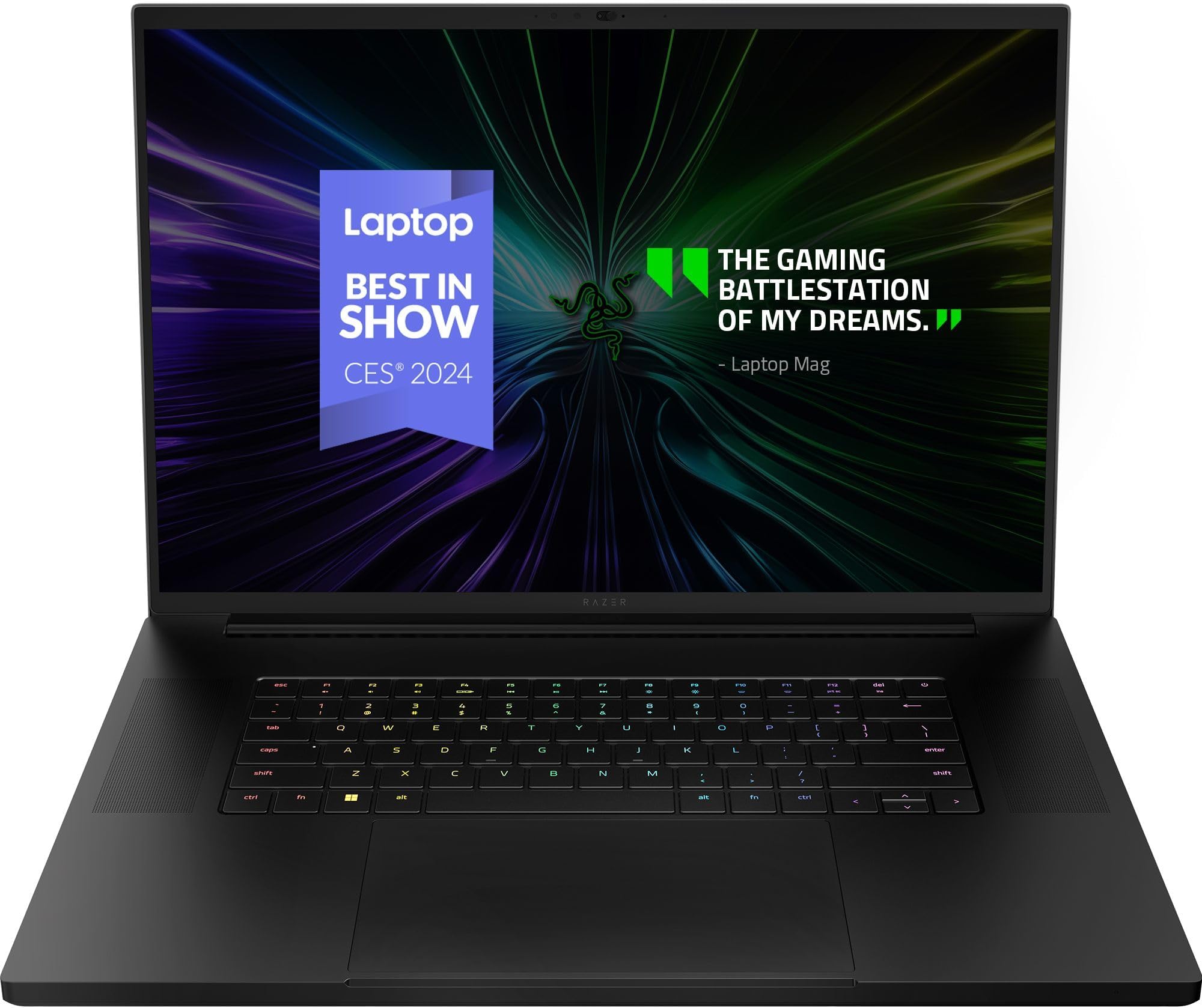 Razer Blade 18 Gaming Laptop: NVIDIA GeForce RTX 4090 - Intel Core i9 14900HX 14th Gen CPU - 18” QHD+ 300 Hz Mini LED Display - 32GB RAM - 2TB SSD - Thunderbolt 5 - Chroma RGB - Snap Tap