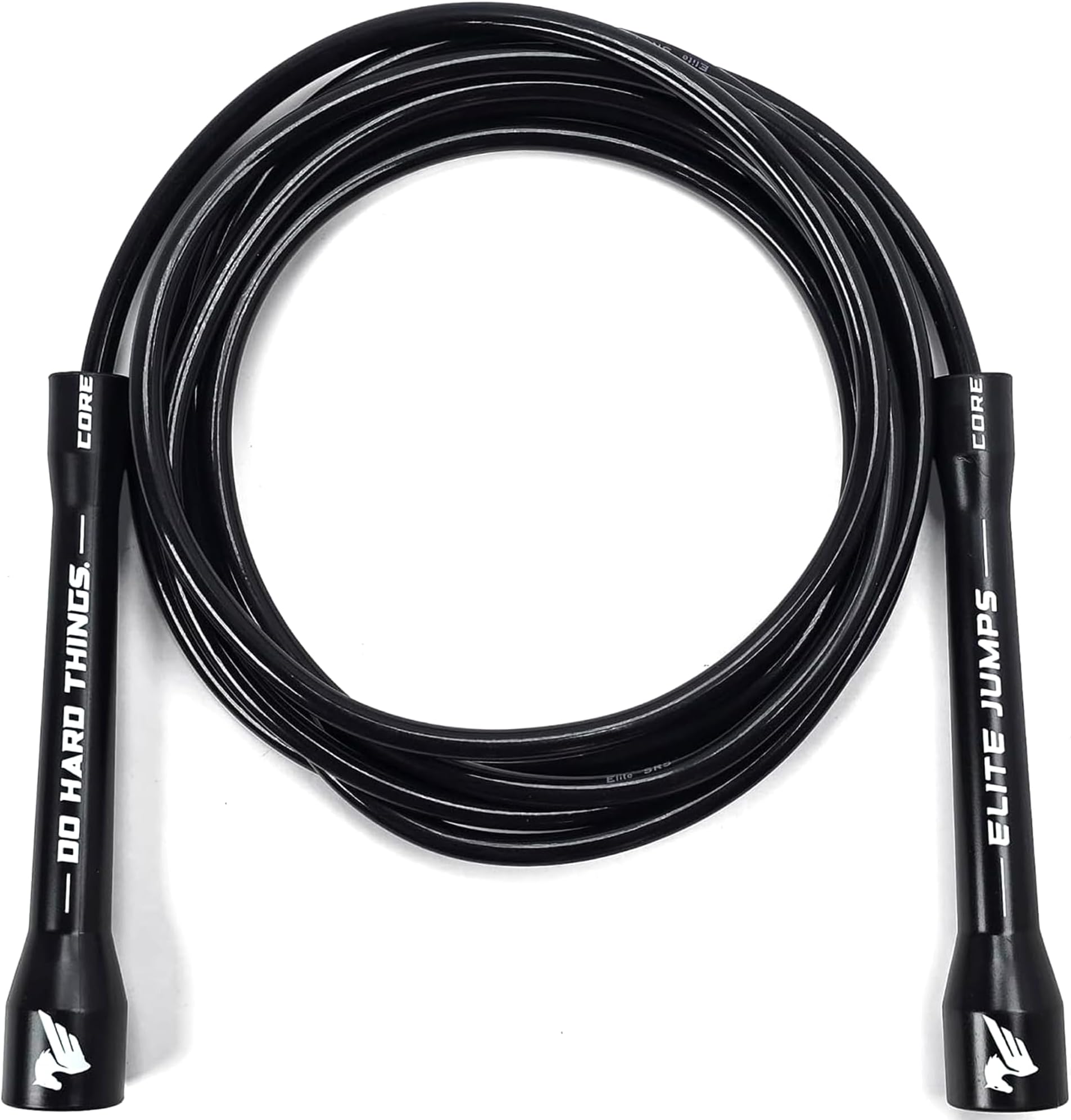 EliteSRS | 6mm PVC Jump Ropes for Fitness | Indoor/Outdoor Adjustable Boxing Jump Rope w/Unbreakable Handles & Ultra-Durable Non-Kinking PVC | Skipping Rope for Men & Women & Box Rope Jump Rope