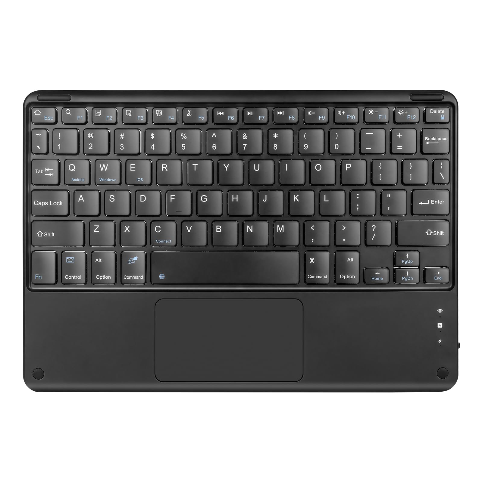 Amazon.co.jp: Naktoce キーボード bluetooth タッチパッド付き