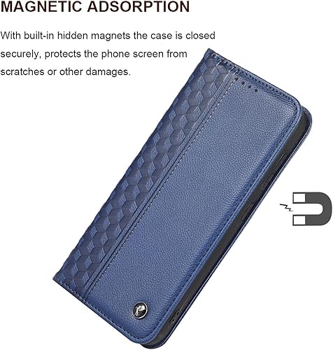 Miniatura 4 de Funda para Samsung Galaxy S23 Ultra, Premium PU Cuero Billetera Funda Titular De La Tarjeta Kickstand Cierre Magnético Integrado Patrón A Cuadros