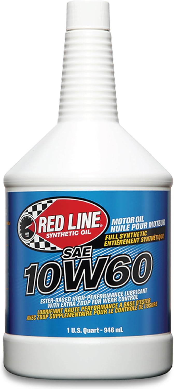 Red Line 11704 SAE 10W60 Fully Synthetic Motor Oil - 1 Quart (6 Pack)